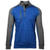 Levelwear Men's Royal/Charcoal Rampart Quarter Zip Pullover