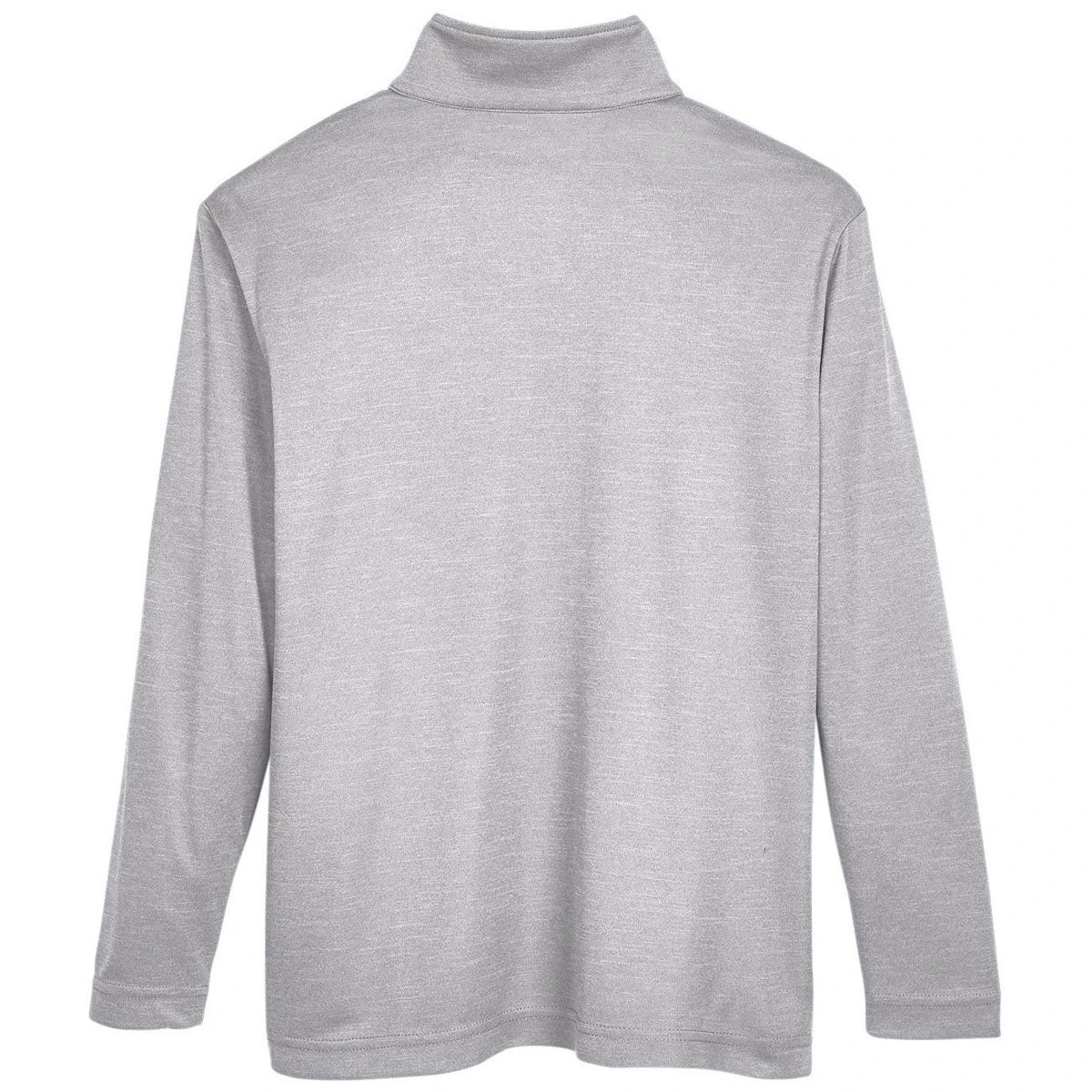 Team 365 Youth Athletic Heather Zone Sonic Heather Performance Quarter-Zip 2 Team 365 Youth Athletic Heather Zone Sonic Heather Performance Quarter-Zip - Image 2