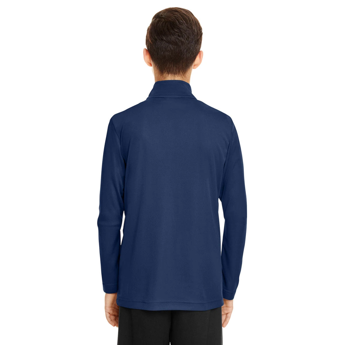 Team 365 Youth Sport Dark Navy Zone Performance Quarter Zip 3 Team 365 Youth Sport Dark Navy Zone Performance Quarter Zip - Image 3