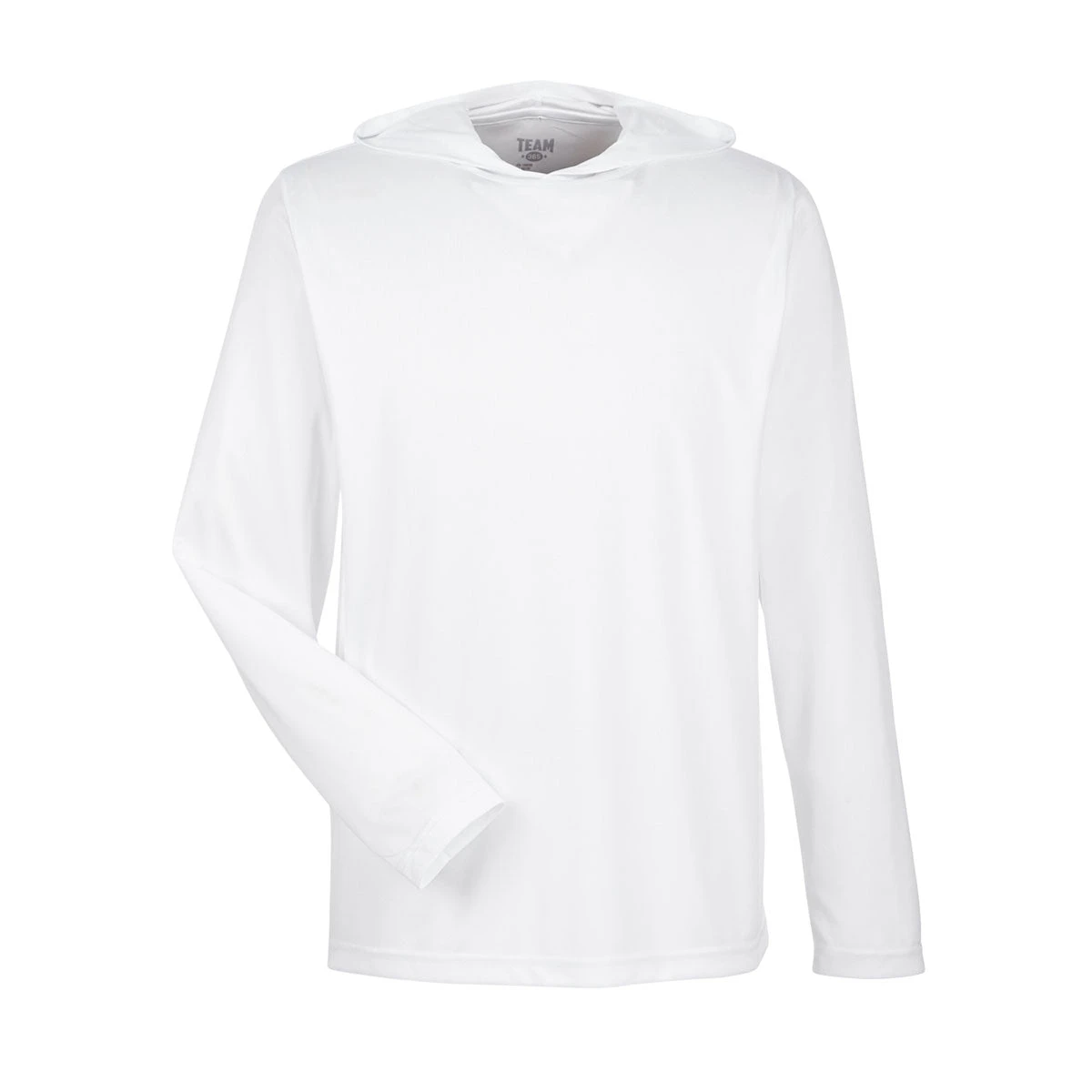 Team 365 Men's White Zone Performance Hoodie 1 Team 365 Men's White Zone Performance Hoodie