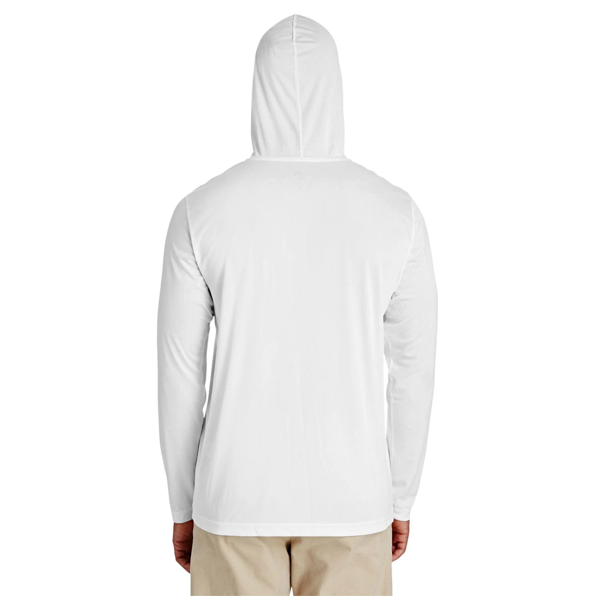 Team 365 Men's White Zone Performance Hoodie 3 Team 365 Men's White Zone Performance Hoodie - Image 3