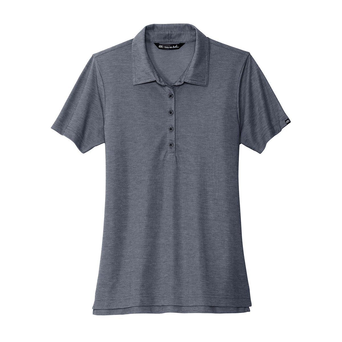 TravisMathew Women's Blue Nights Oceanside Heather Polo 1 TravisMathew Women's Blue Nights Oceanside Heather Polo