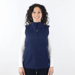 Zusa Women's Navy Cross-Hatch Wanderlust Vest 6 Zusa Women's Navy Cross-Hatch Wanderlust Vest -Best Clothing Shop W navy front 1 8e70f197 a308 4df8 b89d 55a350c83d7a