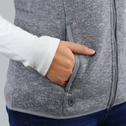 Zusa 3 Day Women's Light Grey Heather Midtown Fleece Vest -Best Clothing Shop WMidtownVest pockets 043ef98f cfc3 4748 9ecc 830531d5ff06