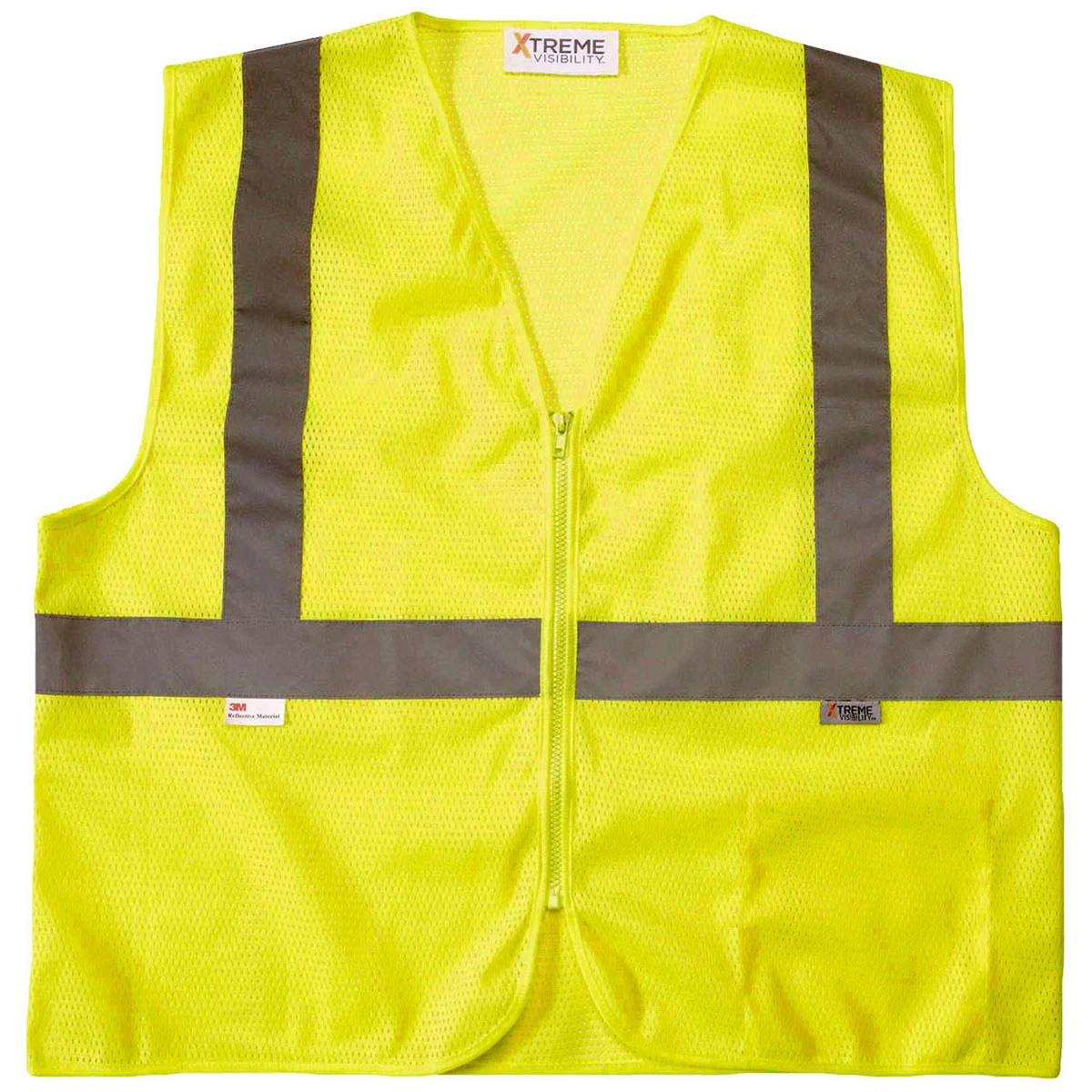 Xtreme Visibility Unisex Yellow Value Class 2 Zip Mesh Vest 1 Xtreme Visibility Unisex Yellow Value Class 2 Zip Mesh Vest