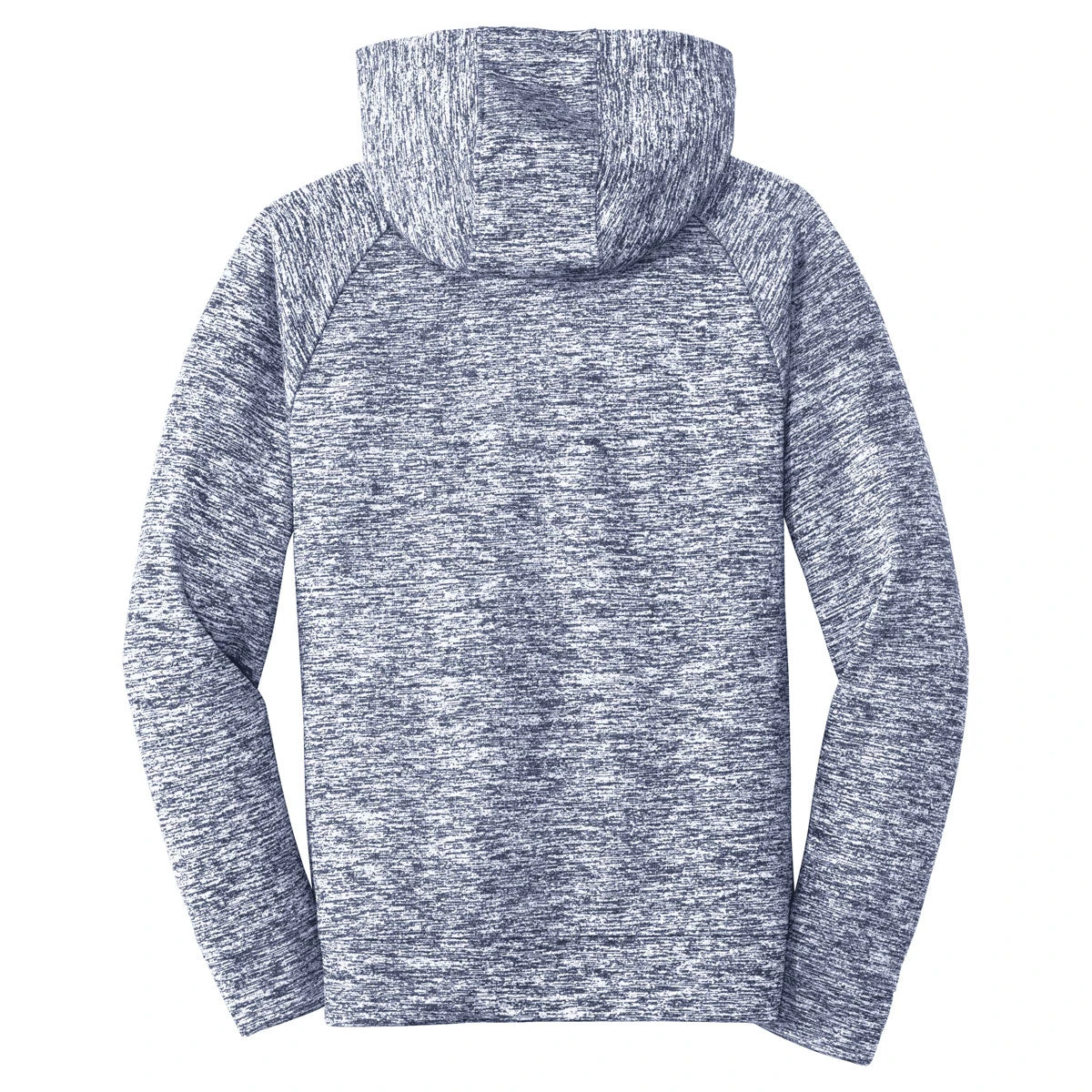 Sport-Tek Youth True Navy Electric Heather PosiCharge Fleece Hooded Pullover 2 Sport-Tek Youth True Navy Electric Heather PosiCharge Fleece Hooded Pullover - Image 2