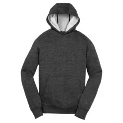 Sport-Tek Youth Graphite Heather Pullover Hooded Sweatshirt