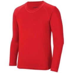 Sport-Tek Youth True Red Long Sleeve Rashguard Tee -Best Clothing Shop YST470LS True Red S