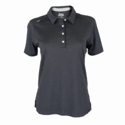 Zusa Women's Charcoal Heather Itasca Polo